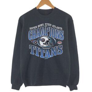 Vintage Tennessee Titans Football Champions Rare Superbowl 1999 Sweatshirt